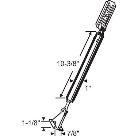 Strybuc Hydraulic Door Closer Black 18-56